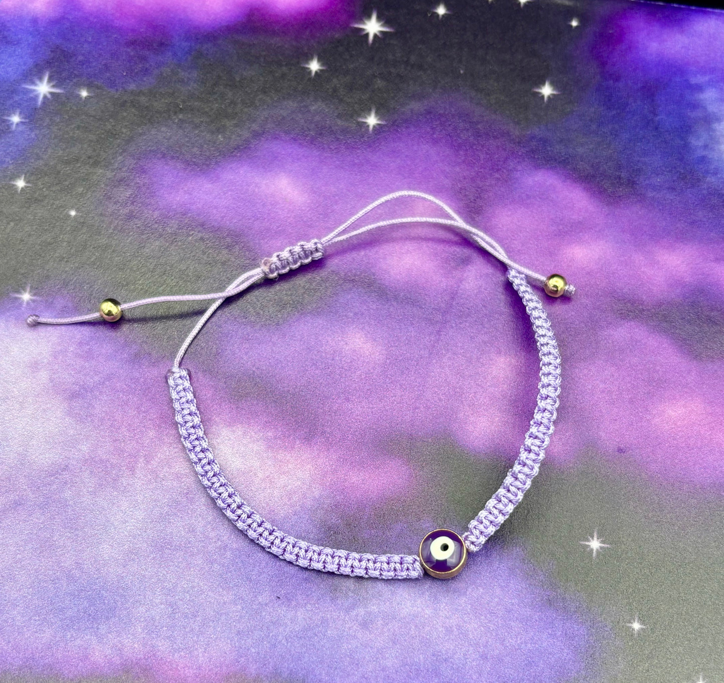 Lavender Evil Eye Bracelet