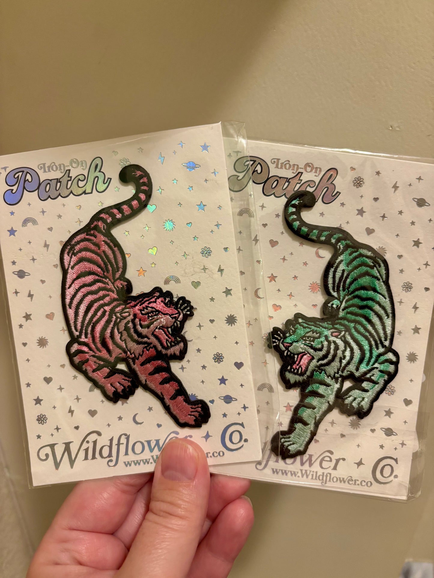2pk of Tiger Patches by "Wildflower + Co."