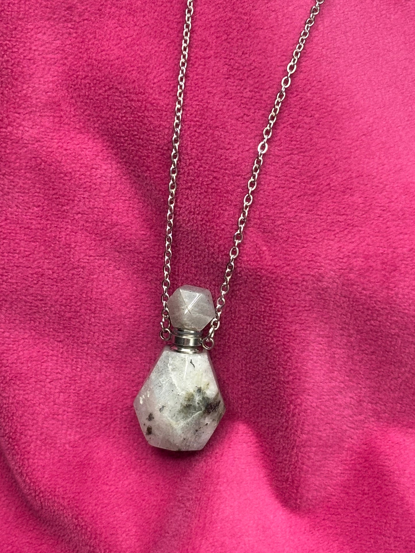 Labradorite Vial Necklace