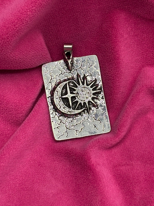 Sun Moon & Stars Men's Gothic Pendant