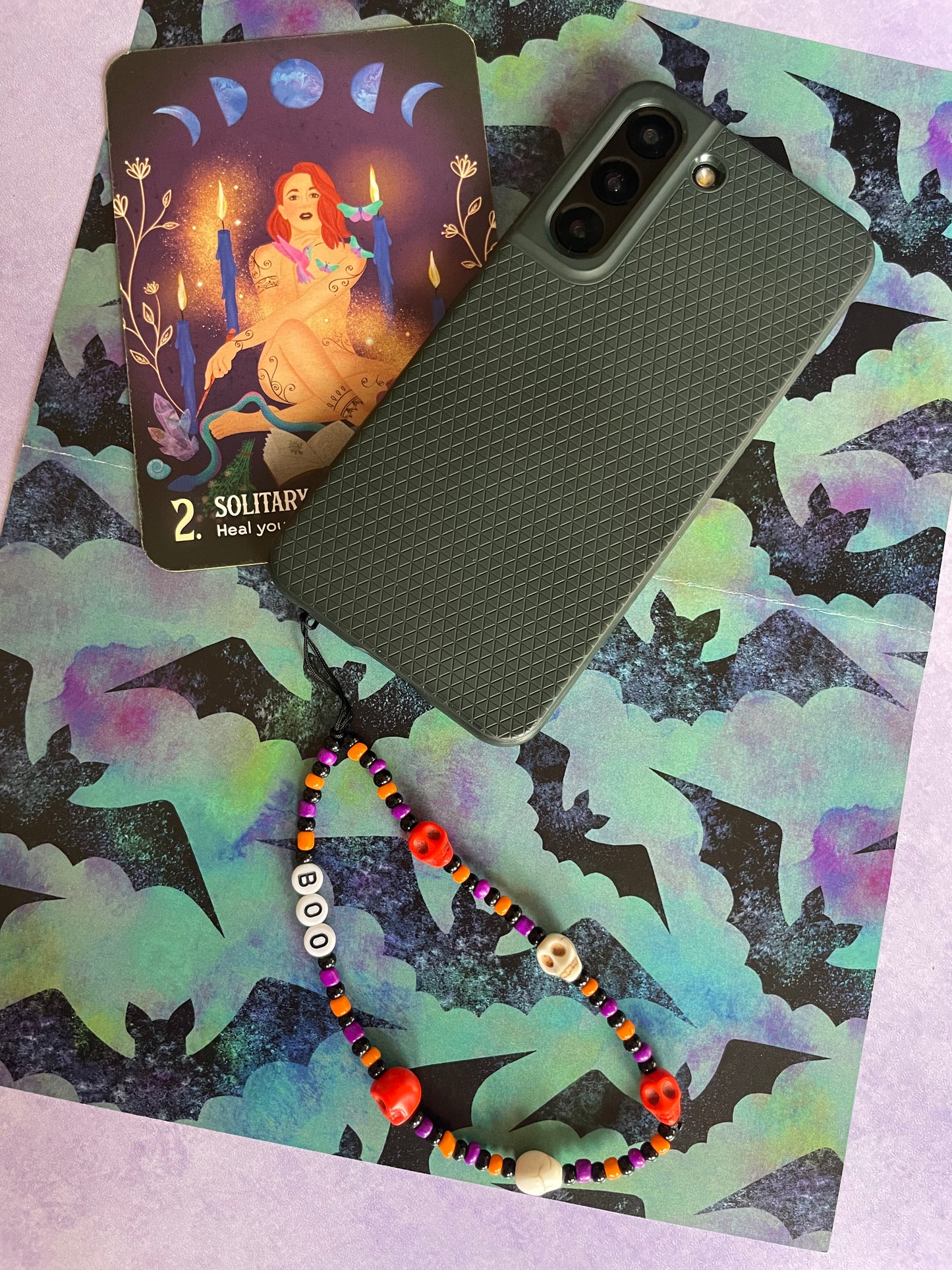 Halloween Obsessed Phone Charm