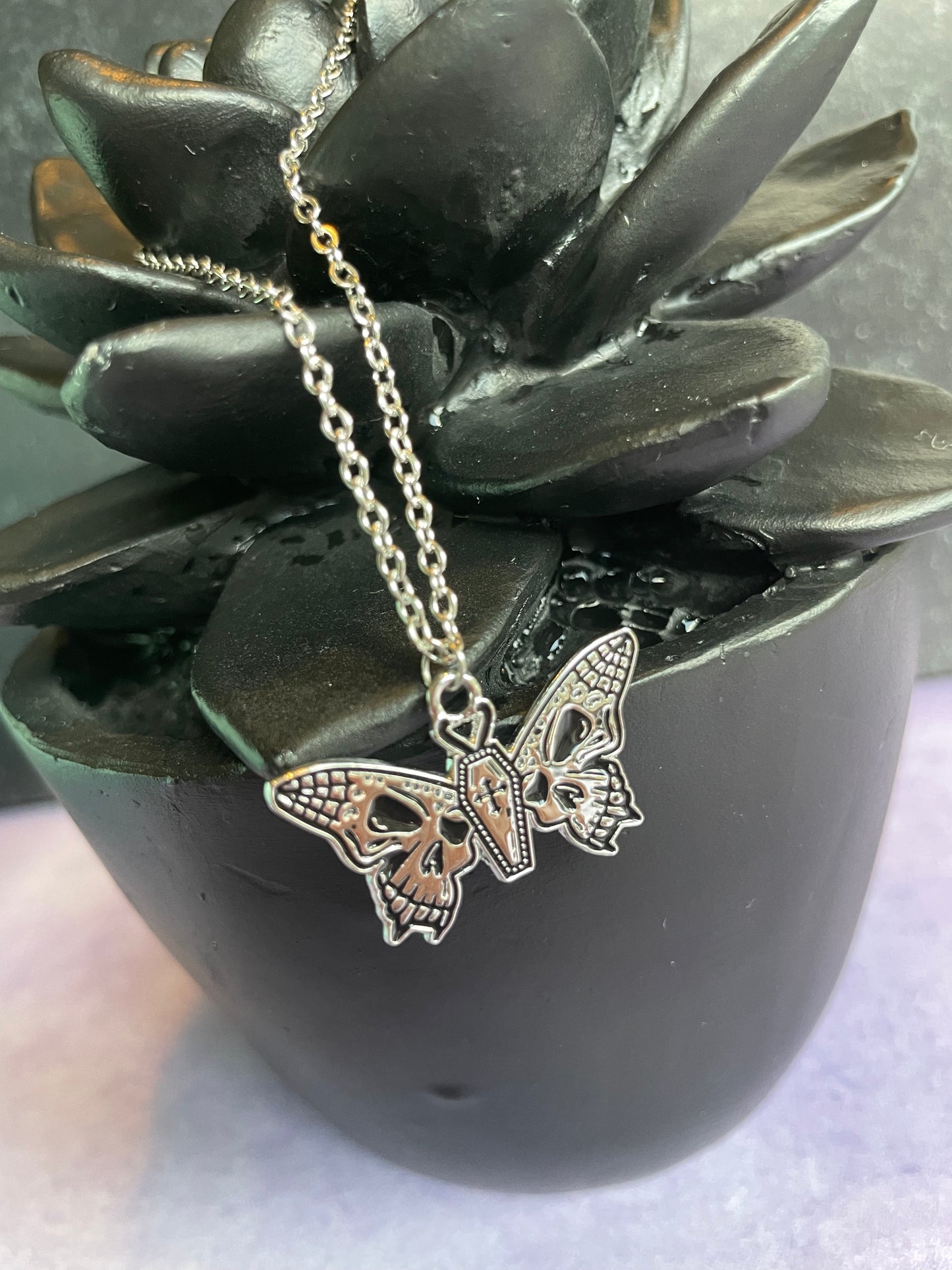 Gothic Butterfly Necklace