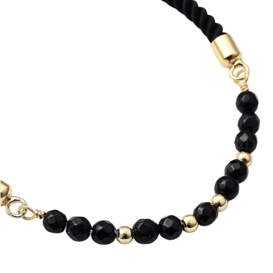 Black Agate Power Bracelet - Nine of Earth