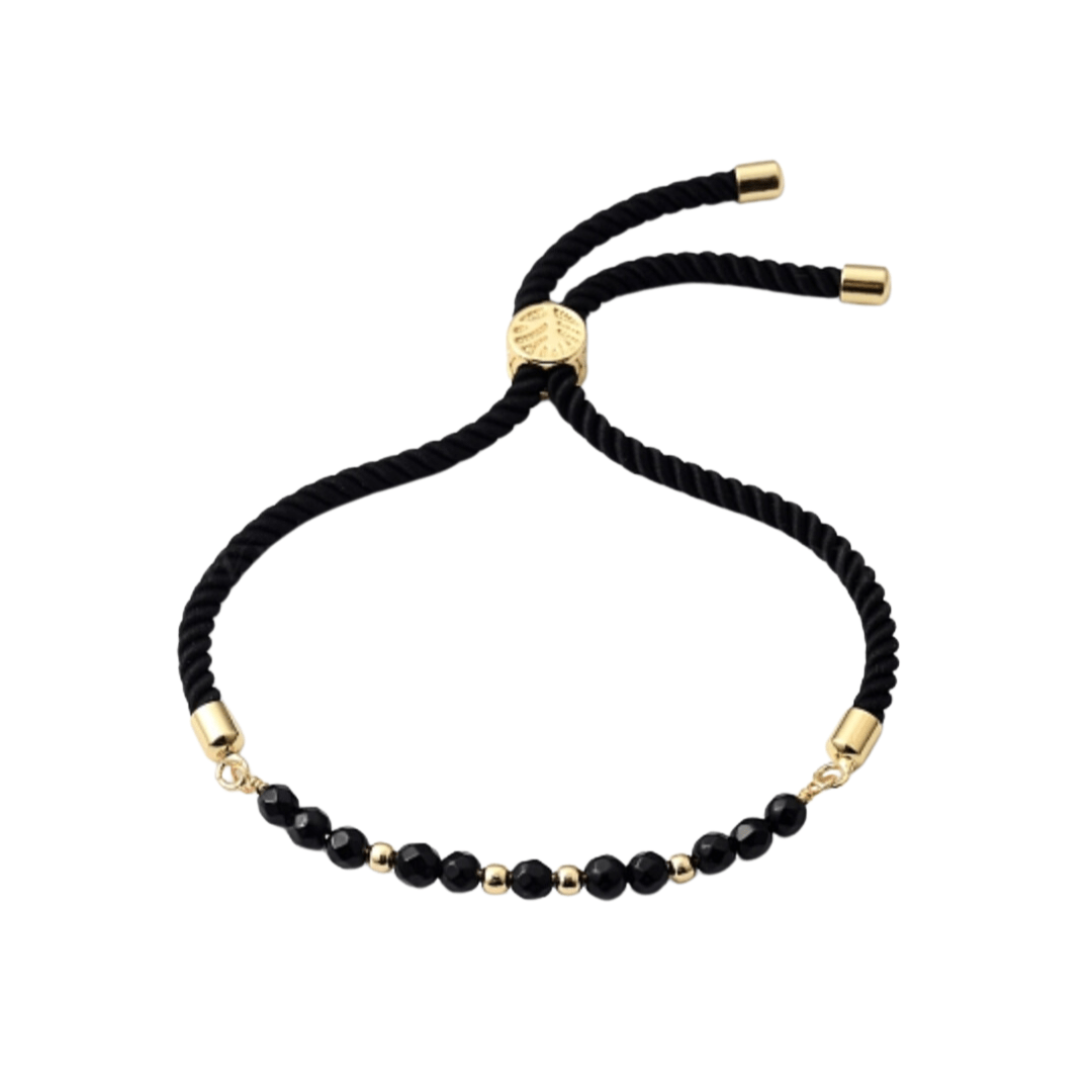 Black Agate Power Bracelet - Nine of Earth