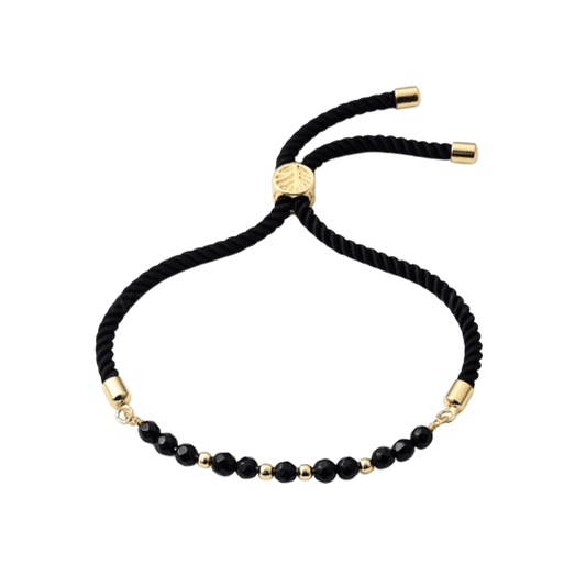 Black Agate Power Bracelet - Nine of Earth