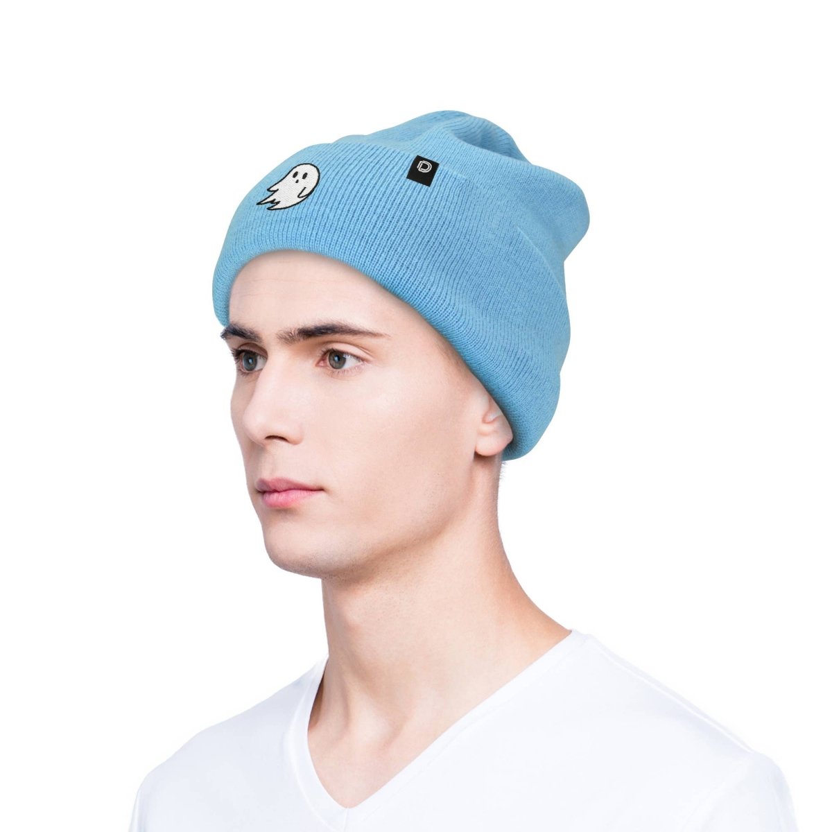Dalix - Dalix Ghost Beanie Warm Winter Cap Embroidered Hat - Nine of Earth
