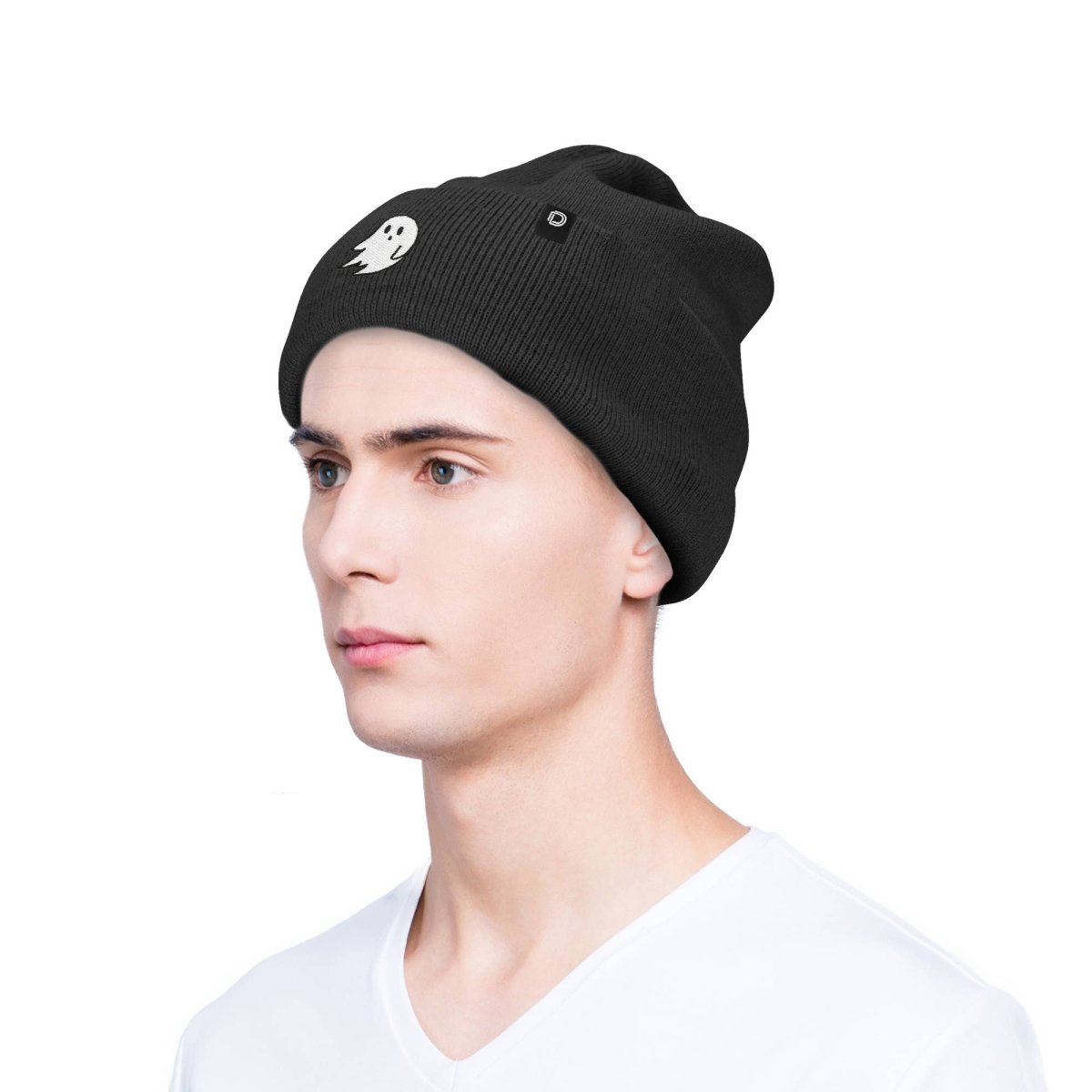 Dalix - Dalix Ghost Beanie Warm Winter Cap Embroidered Hat - Nine of Earth