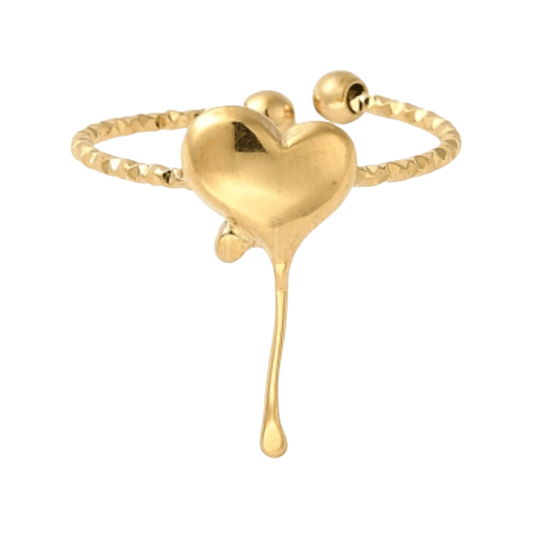Dripping Heart Ring - Nine of Earth