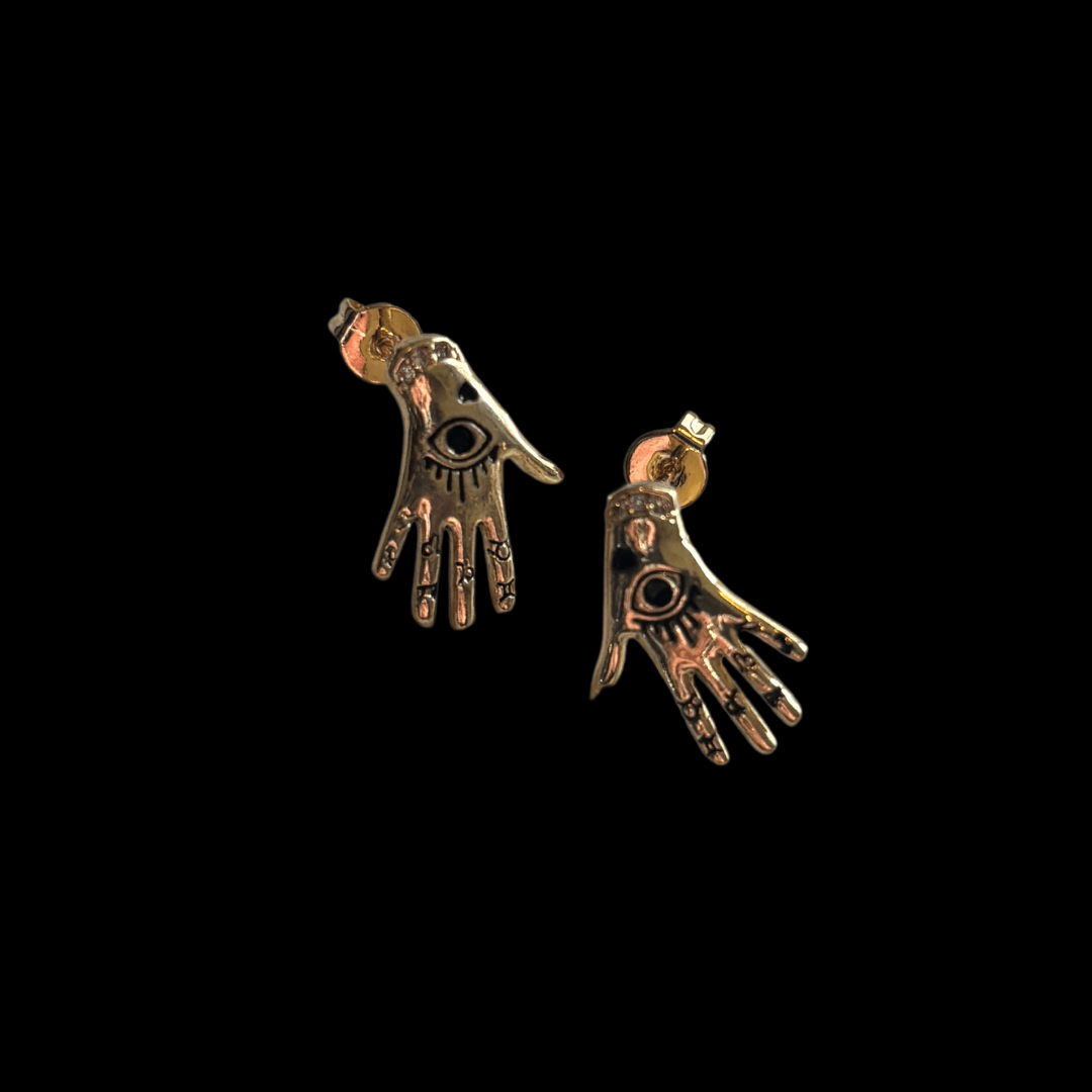 Palmistry Earrings - Nine of Earth