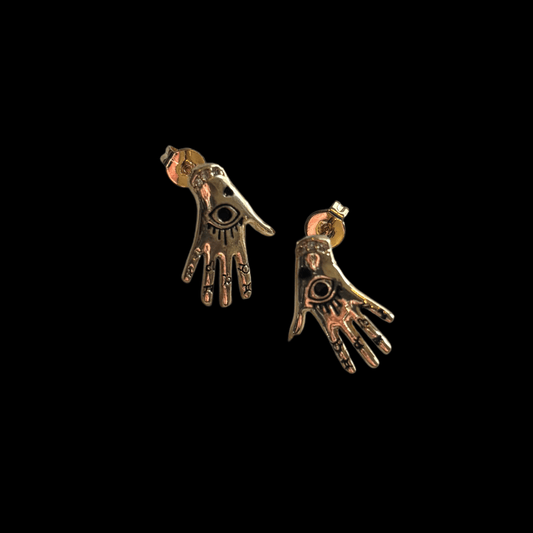 Palmistry Earrings - Nine of Earth