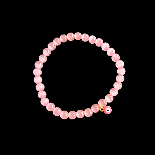 Pink Evil Eye Bracelet - Nine of Earth