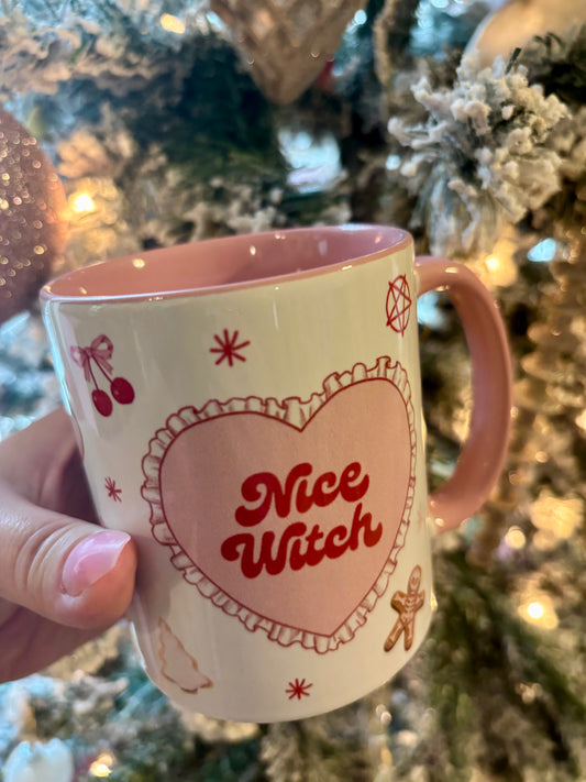 "Naughty" or "Nice" Witch Mug