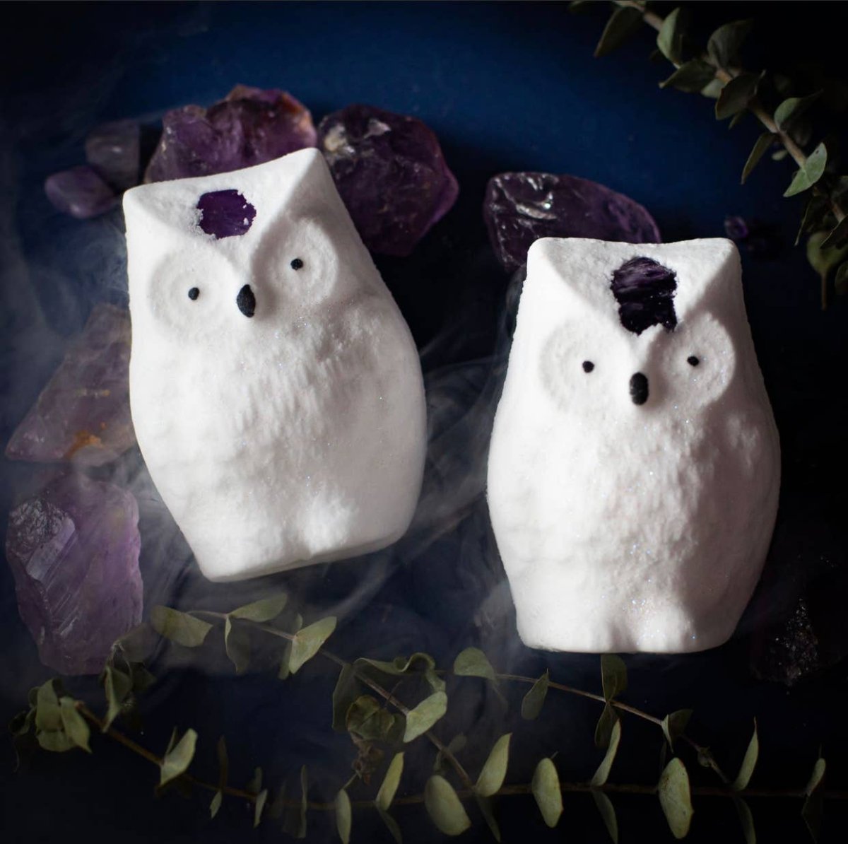 Amethyst Crystal Third Eye Owl Winter Bath Bomb - Nine of Earth