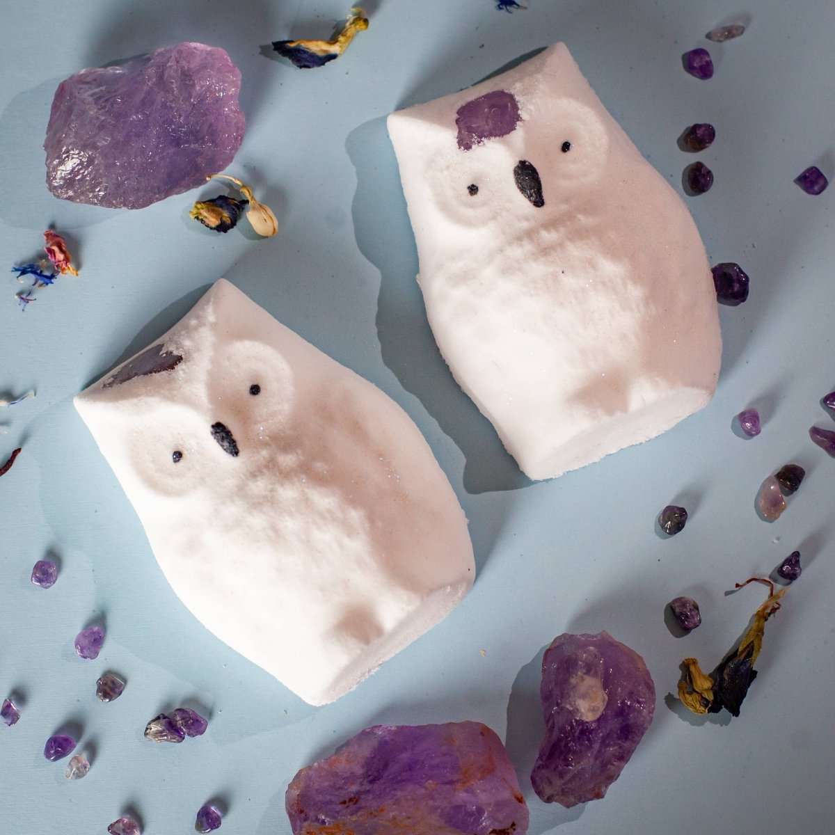 Amethyst Crystal Third Eye Owl Winter Bath Bomb - Nine of Earth