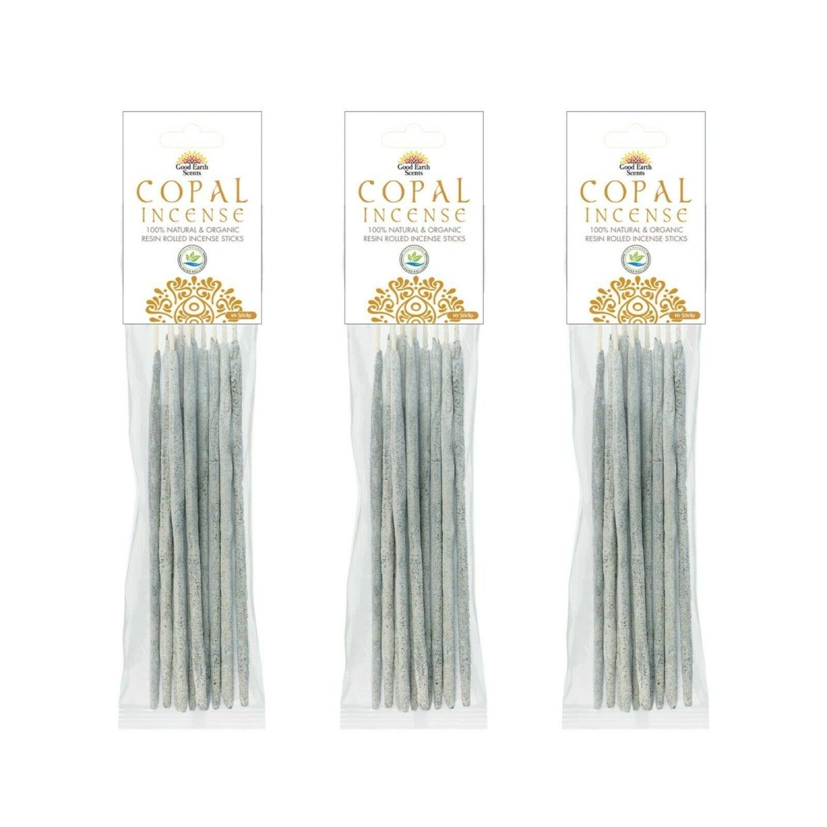 Copal Artisan Resin Rolled Incense Sticks 10 Sticks - Nine of Earth