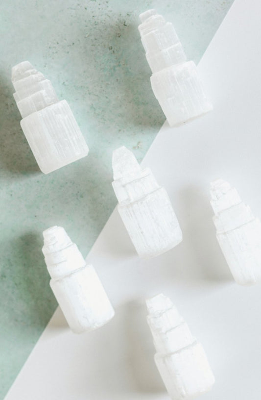 Selenite Mini Tower - Nine of Earth