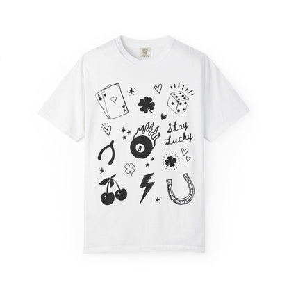 Stay Lucky Graphic T-Shirt - Nine of Earth