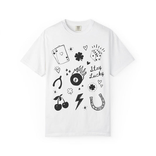 Stay Lucky Graphic T-Shirt - Nine of Earth