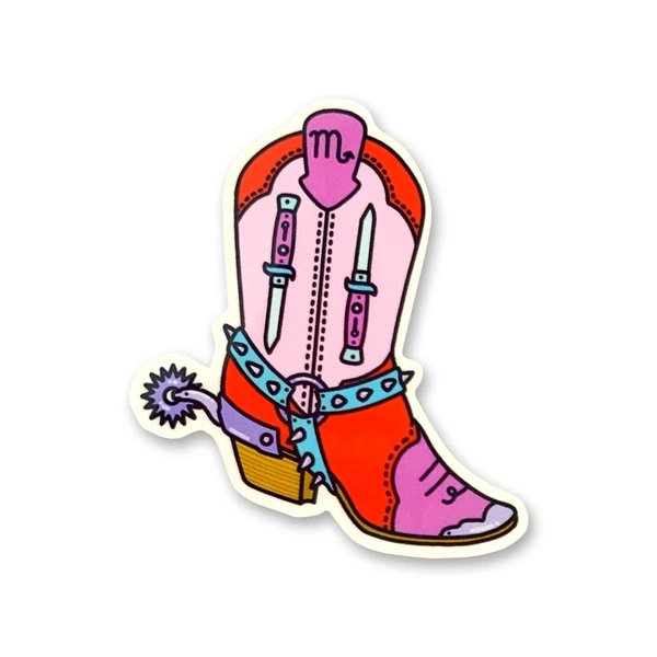 Zodiac Boots Sticker - Nine of Earth