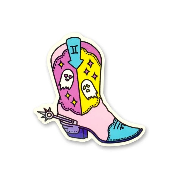 Zodiac Boots Sticker - Nine of Earth