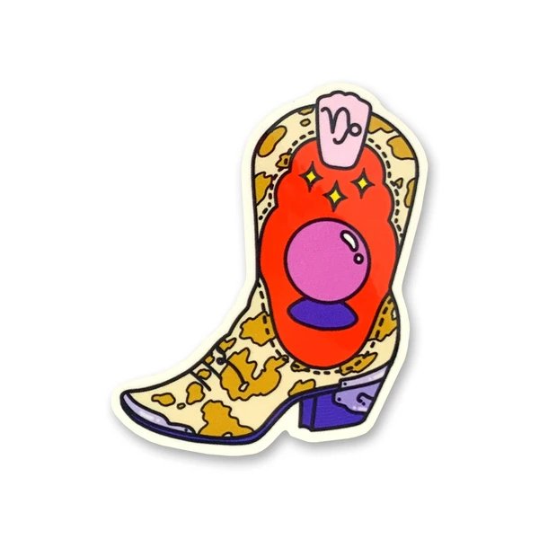 Zodiac Boots Sticker - Nine of Earth