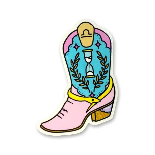 Zodiac Boots Sticker - Nine of Earth