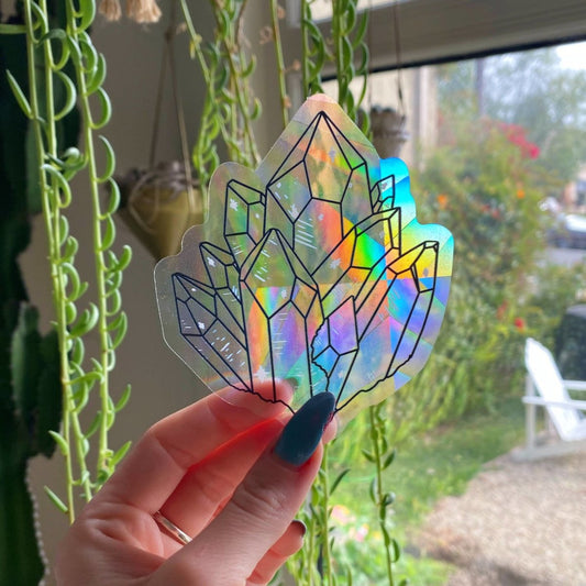 Crystal Suncatcher Window Decal - Nine of Earth