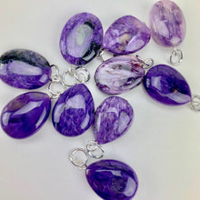 Load image into Gallery viewer, Rare Charoite Oval Necklace - Nine of Earth